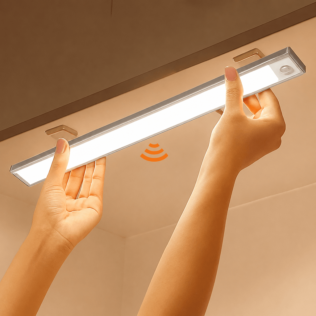 Motion Sensor LED Closet Light | Rechargeable Wireless Magnetic Under-Cabinet Light Bar - LivingLX