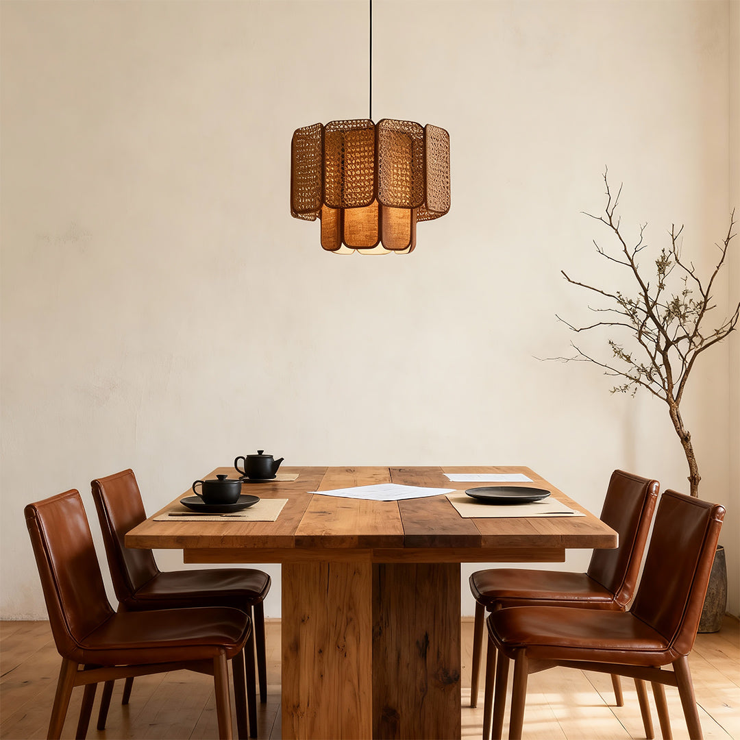 Kyoto Bamboo Rattan Pendant (16"–32")