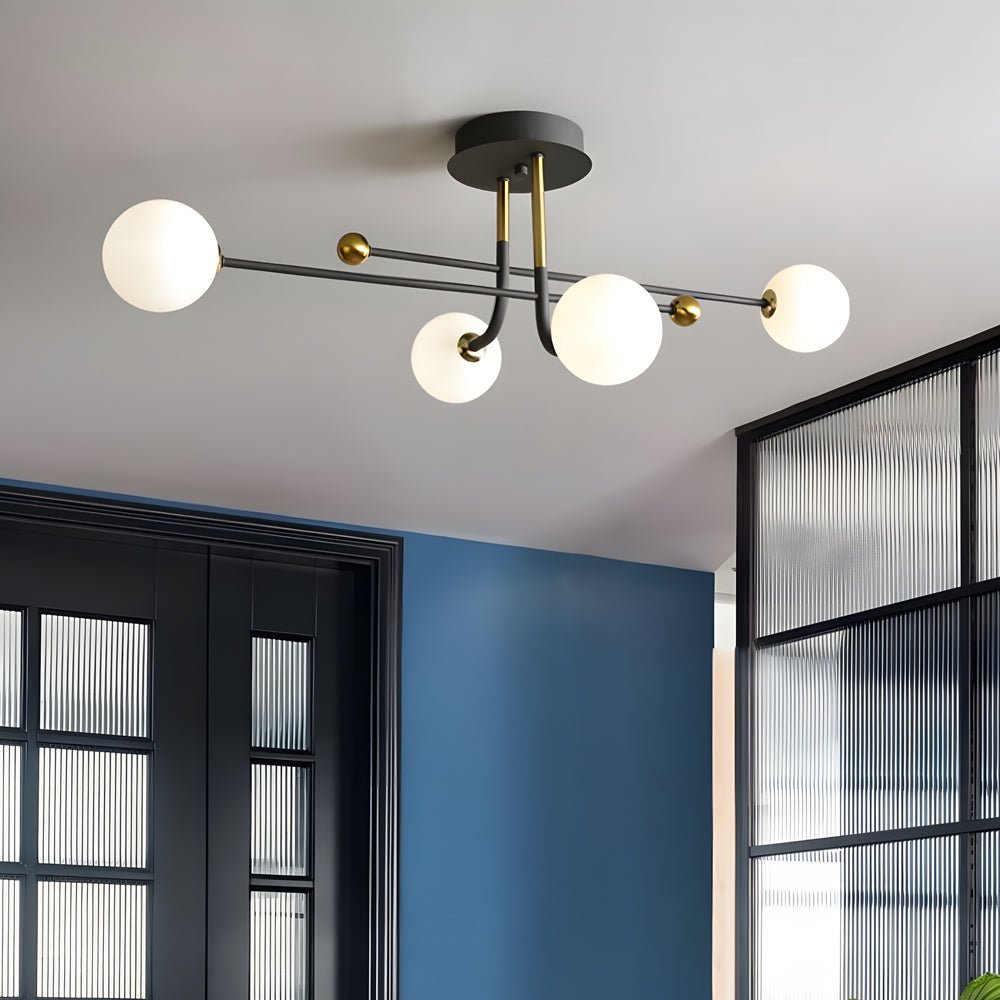 Nebula Sputnik Globe Semi-Flush Mount (39") - LivingLX