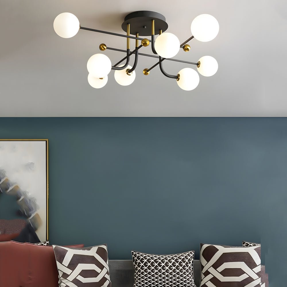 Nebula Sputnik Globe Semi-Flush Mount (39") - LivingLX