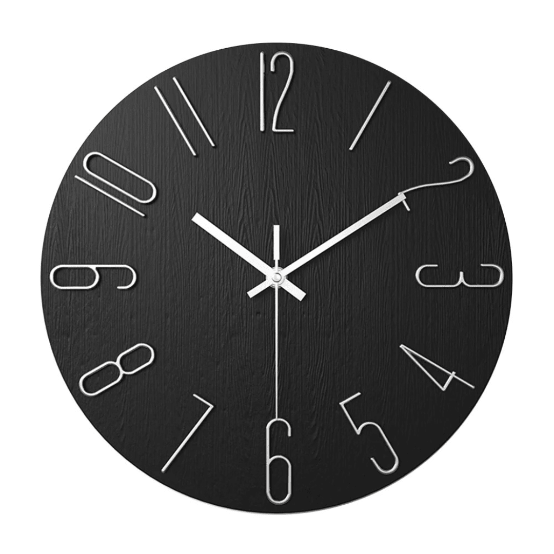 Noble Modern Wall Clock | Minimalist Gold Design - LivingLX
