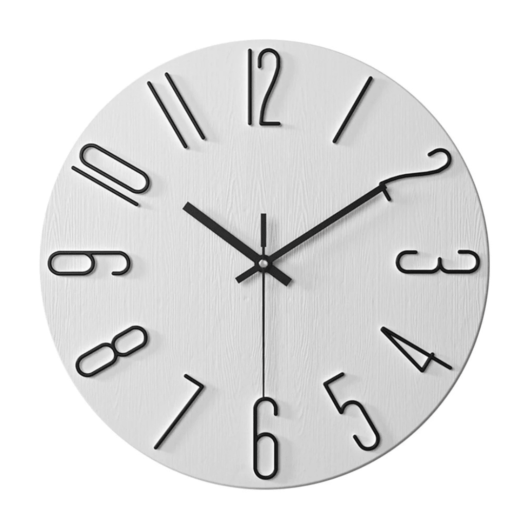 Noble Modern Wall Clock | Minimalist Gold Design - LivingLX