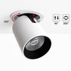 Nordic Adjustable LED Spotlight | 12W Swivel Ceiling Spot Light - LivingLX
