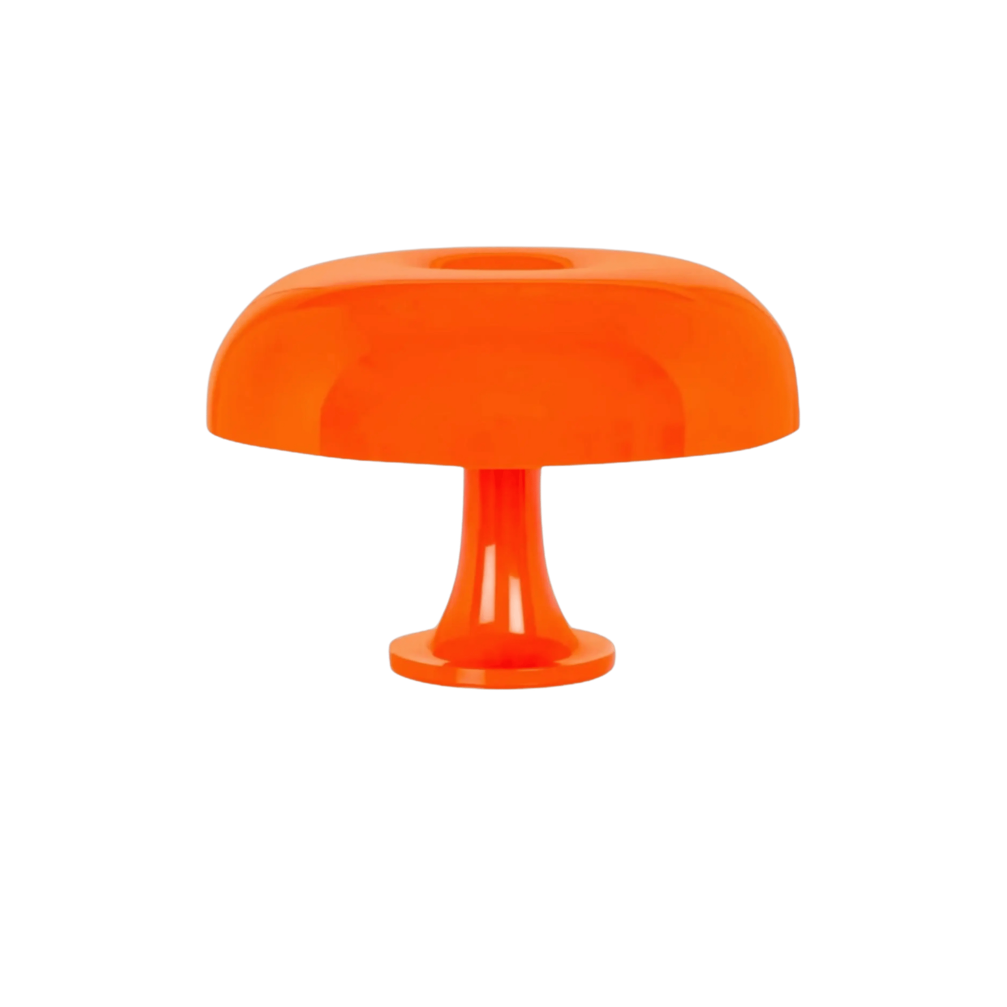 Orange Dome Table Lamp – Retro Bauhaus Style, Warm LED Light - LivingLX