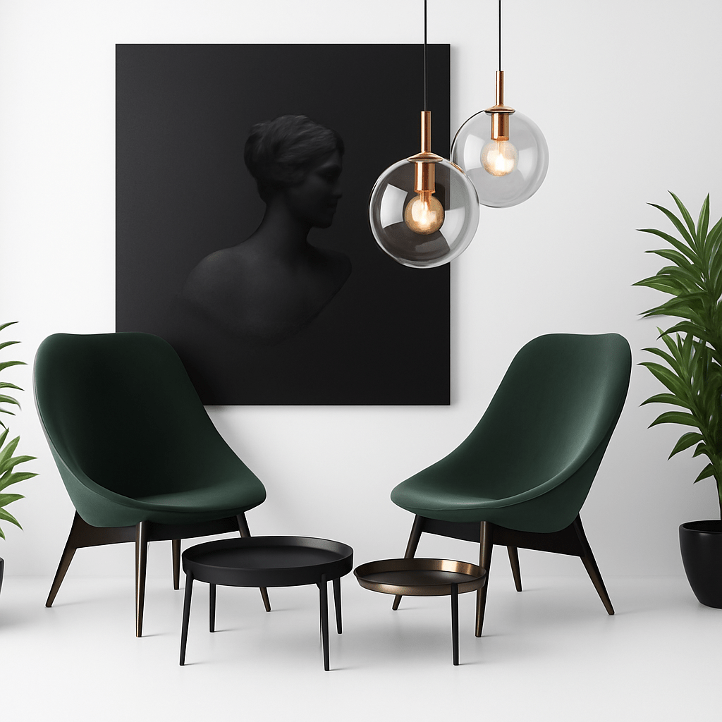 Orb Hanging Glass Globe Wall Sconce | Gold or Black Arm - LivingLX