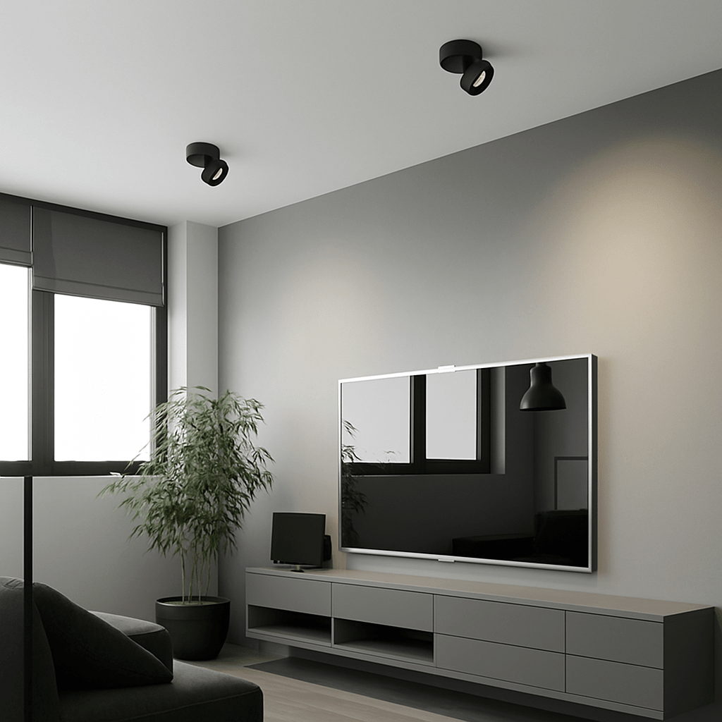 Orbit Round Adjustable LED Spotlight | Surface Mount Ceiling Spot - LivingLX
