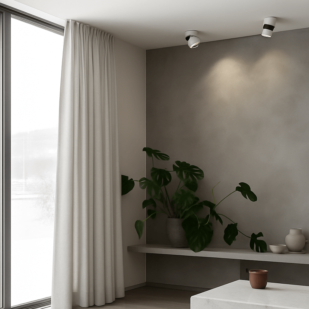 Orbit Round Adjustable LED Spotlight | Surface Mount Ceiling Spot - LivingLX