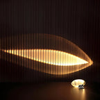 Oval Crystal Table Lamp – LED Mood Light in Warm White, Sunset Red & Blue-Violet - LivingLX