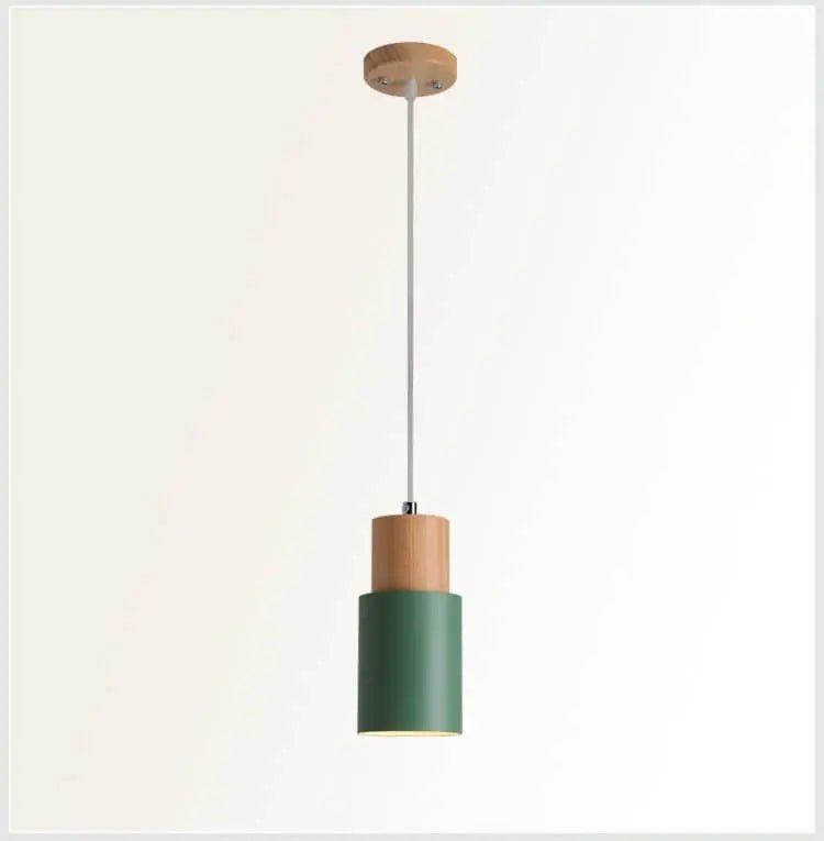 Pendant lamp made of metal and wood - LivingLX