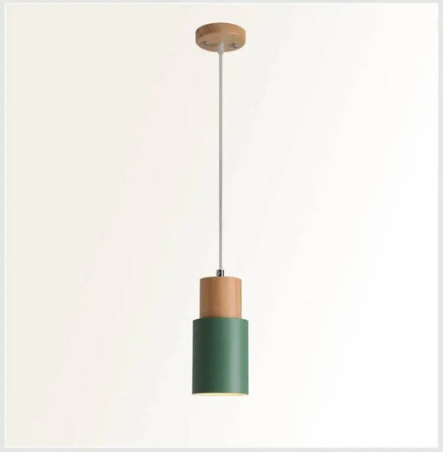 Pendant lamp made of metal and wood - LivingLX