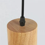 Pendant lamp made of metal and wood - LivingLX