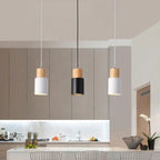 Pendant lamp made of metal and wood - LivingLX