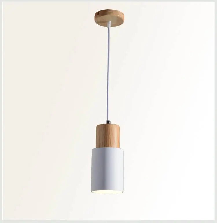 Pendant lamp made of metal and wood - LivingLX