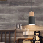 Pendant lamp made of metal and wood - LivingLX