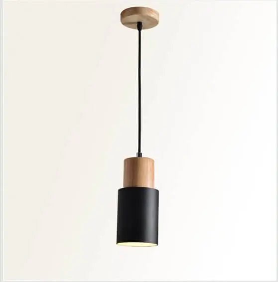 Pendant lamp made of metal and wood - LivingLX