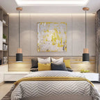 Pendant lamp made of metal and wood - LivingLX