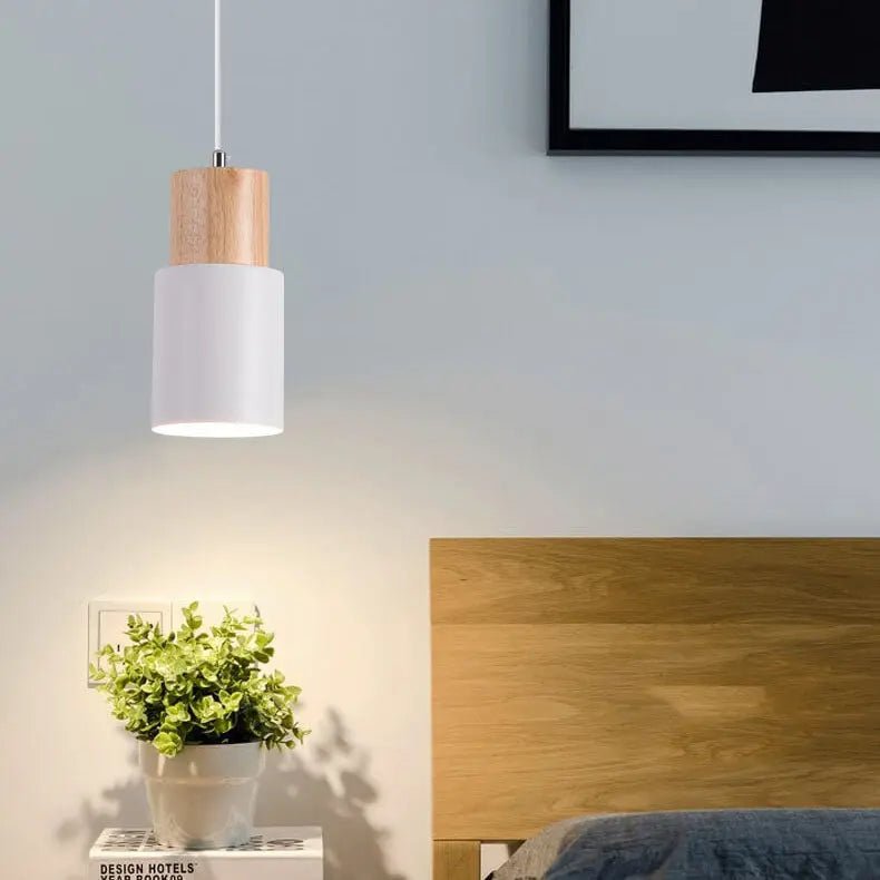 Pendant lamp made of metal and wood - LivingLX