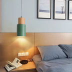 Pendant lamp made of metal and wood - LivingLX