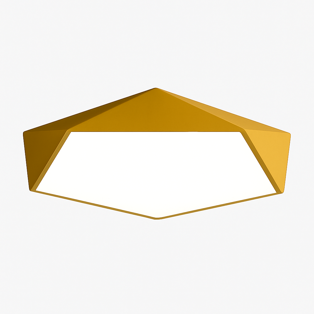 Prism Geometric LED Ceiling Light | Modern Colorful Flush Mount