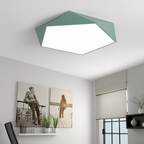 Prism Geometric LED Ceiling Light | Modern Colorful Flush Mount