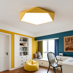 Prism Geometric LED Ceiling Light | Modern Colorful Flush Mount