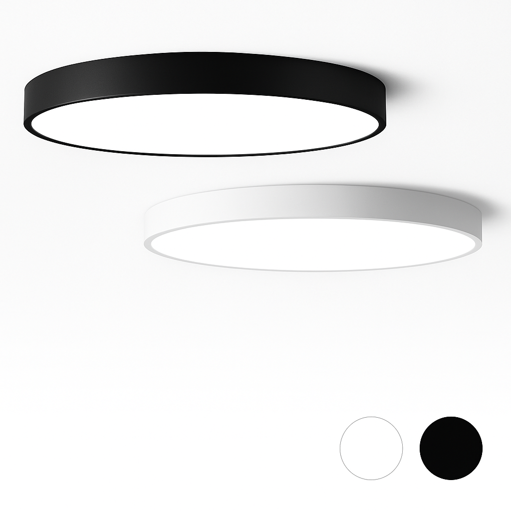 Halo Round Ultra-Slim LED Ceiling Light | Flush Mount Frosted Design
