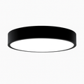 Minimalist Round LED Flush Mount Ceiling Light | Modern Black or White Ceiling Lamp, Dimmable with Remote