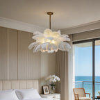 Plume Feather Semi-Flush Mount (39") - LivingLX