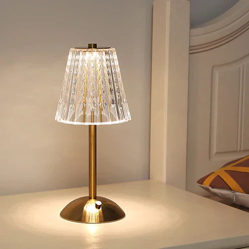 CrystalGlow Touch Crystal Lamp