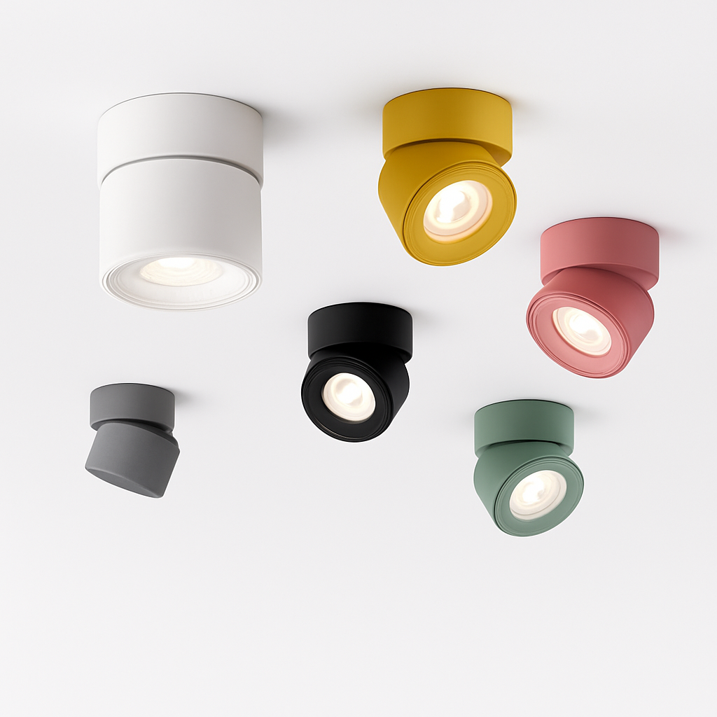 Macaron LED Ceiling Spotlight | Adjustable Surface Mount Spot Light in Pastel Colors (7W)