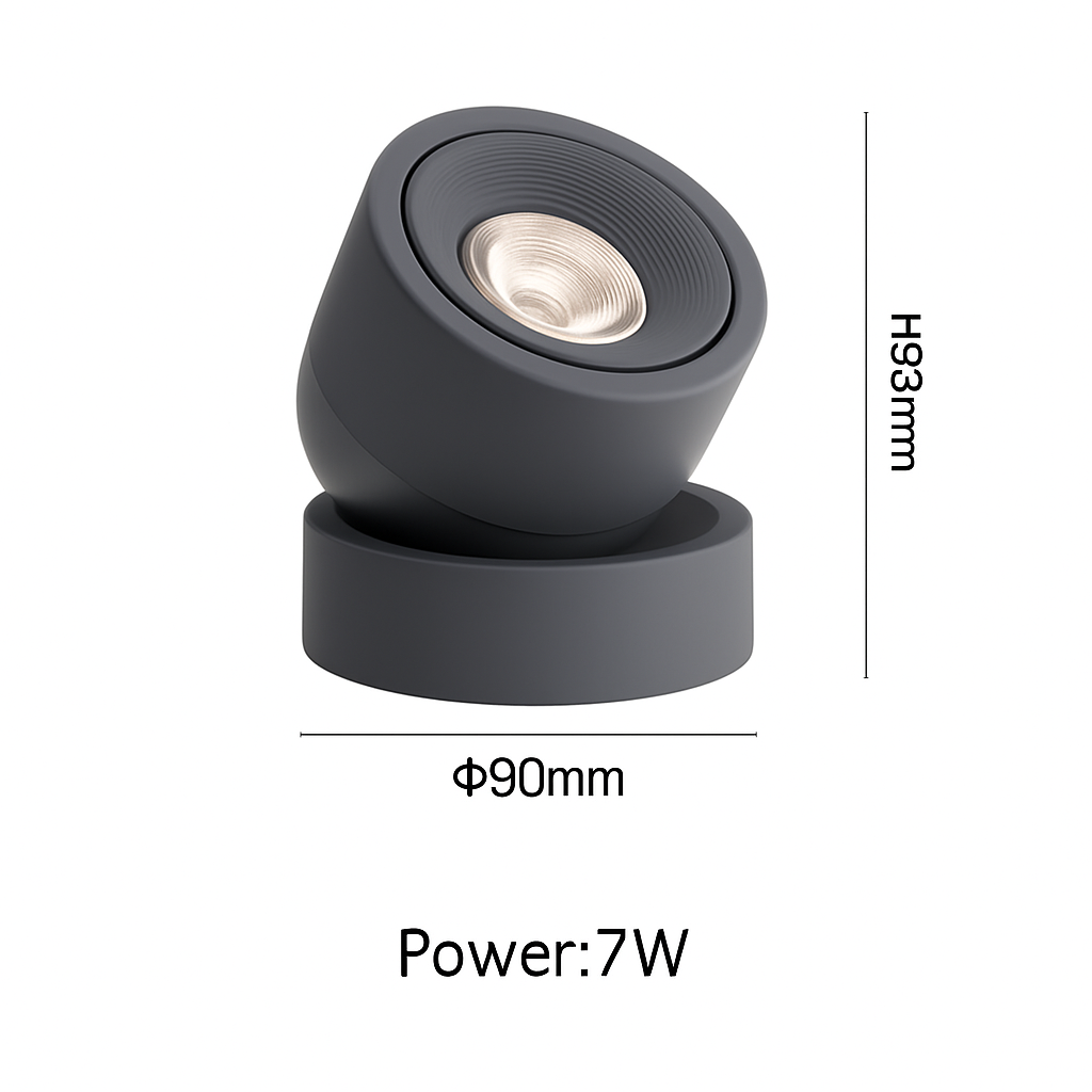 Macaron LED Ceiling Spotlight | Adjustable Surface Mount Spot Light in Pastel Colors (7W)