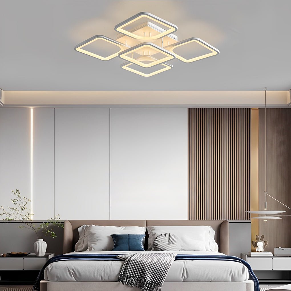 Quadra Dimmable Flush Mount (24") - LivingLX