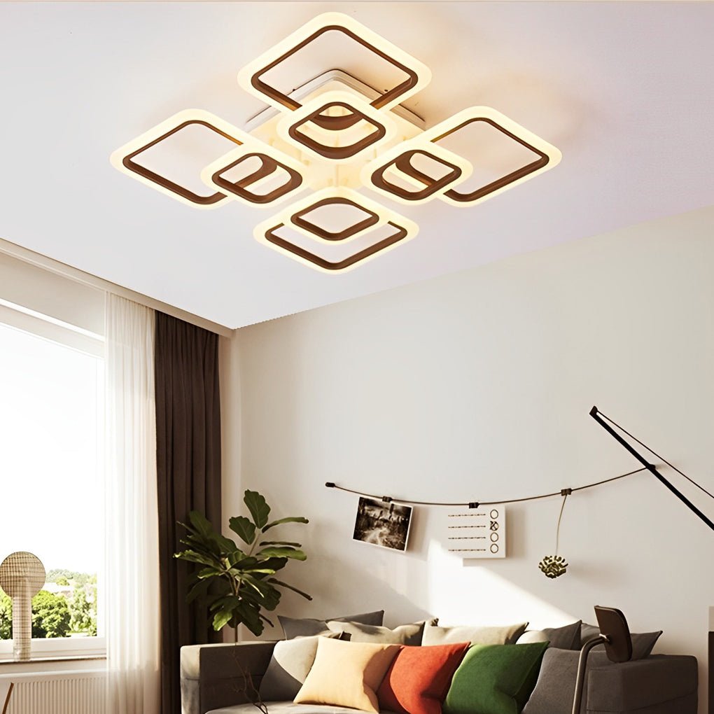 Quadra Dimmable Flush Mount (24") - LivingLX