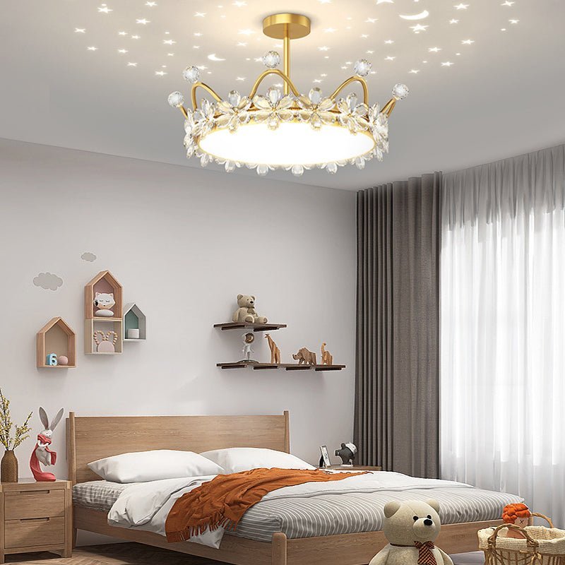 Regina Crystal Flush Mount (18"–22") - LivingLX