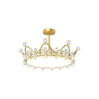 Regina Crystal Flush Mount (18"–22") - LivingLX
