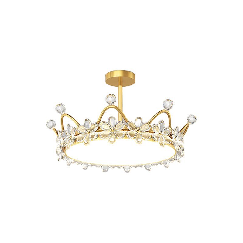 Regina Crystal Flush Mount (18"–22") - LivingLX