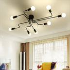 Retro Industrial 8-Globe Ceiling Lamp - view 2