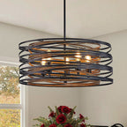 Ridley Drum Cage Pendant (13"–24") - LivingLX