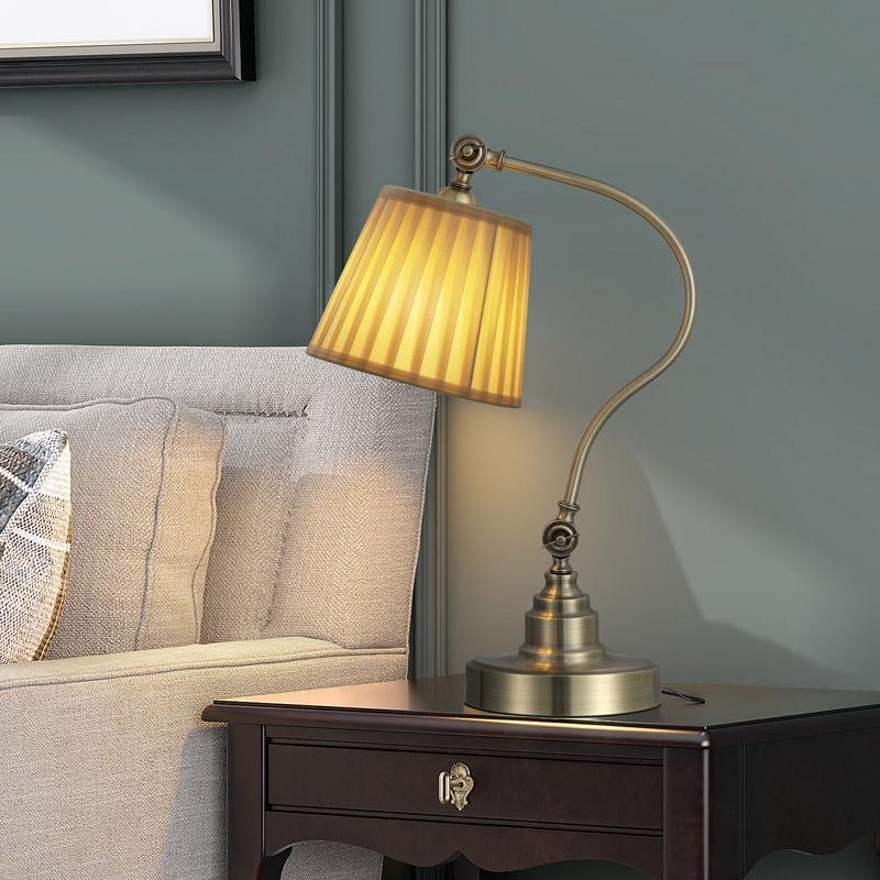 Rigby Curved Arm Desk Lamp (20") - LivingLX