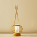 Rio Woven Bamboo Table Lamp (25") - LivingLX