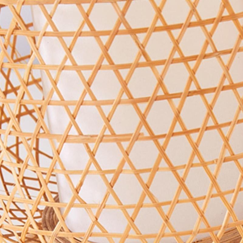 Rio Woven Bamboo Table Lamp (25") - LivingLX
