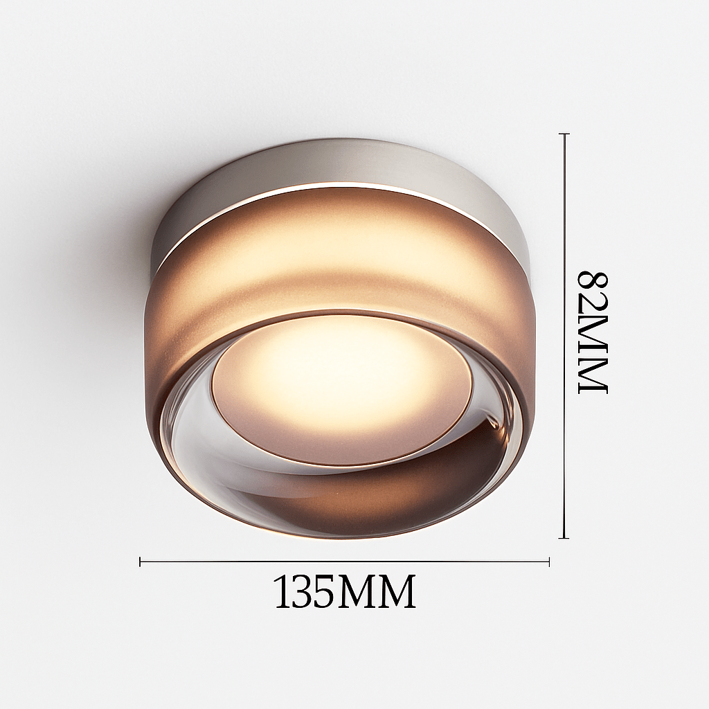 Rondo Round Glass LED Wall Sconce | Modern Up & Down Wall Light - LivingLX