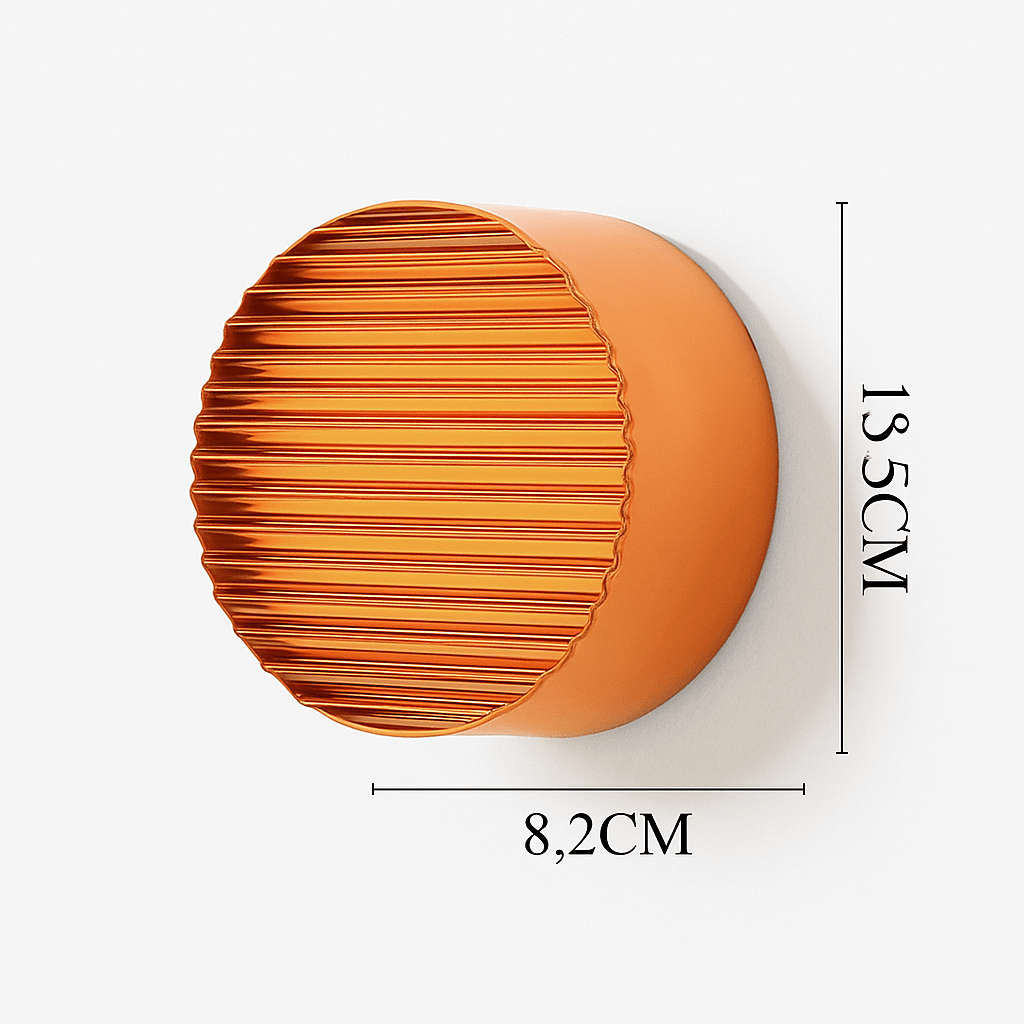 Rondo Round Glass LED Wall Sconce | Modern Up & Down Wall Light - LivingLX