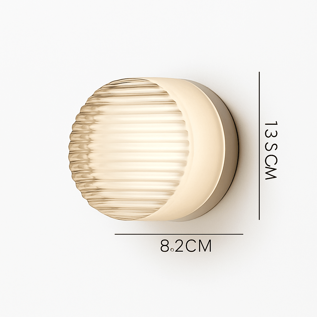 Rondo Round Glass LED Wall Sconce | Modern Up & Down Wall Light - LivingLX