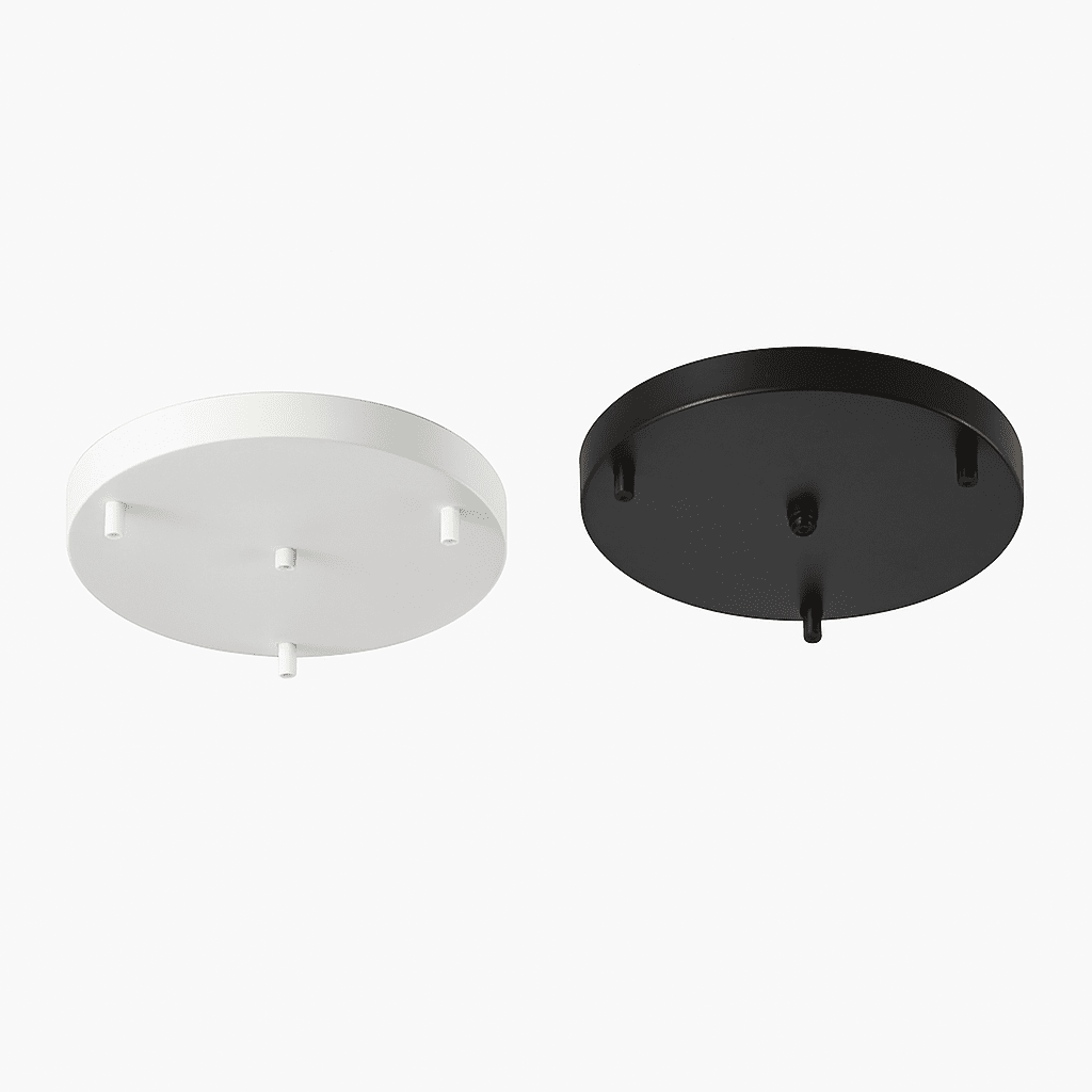 Round Ceiling Canopy for Pendant Lights | 1 to 5 Hole Base Plate - LivingLX
