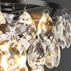 Round Luxury Crystal Black Ceiling Light - view 4