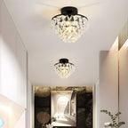 Round Luxury Crystal Black Ceiling Light - view 3