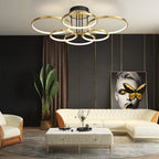 Saturn Gold Ring Semi-Flush Mount (34"–43") - LivingLX