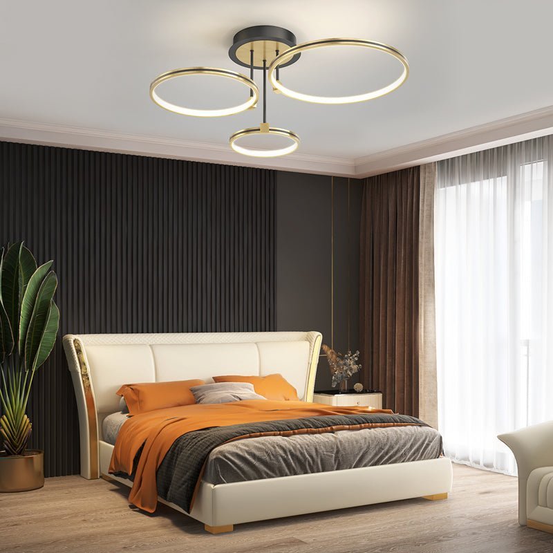 Saturn Gold Ring Semi-Flush Mount (34"–43") - LivingLX