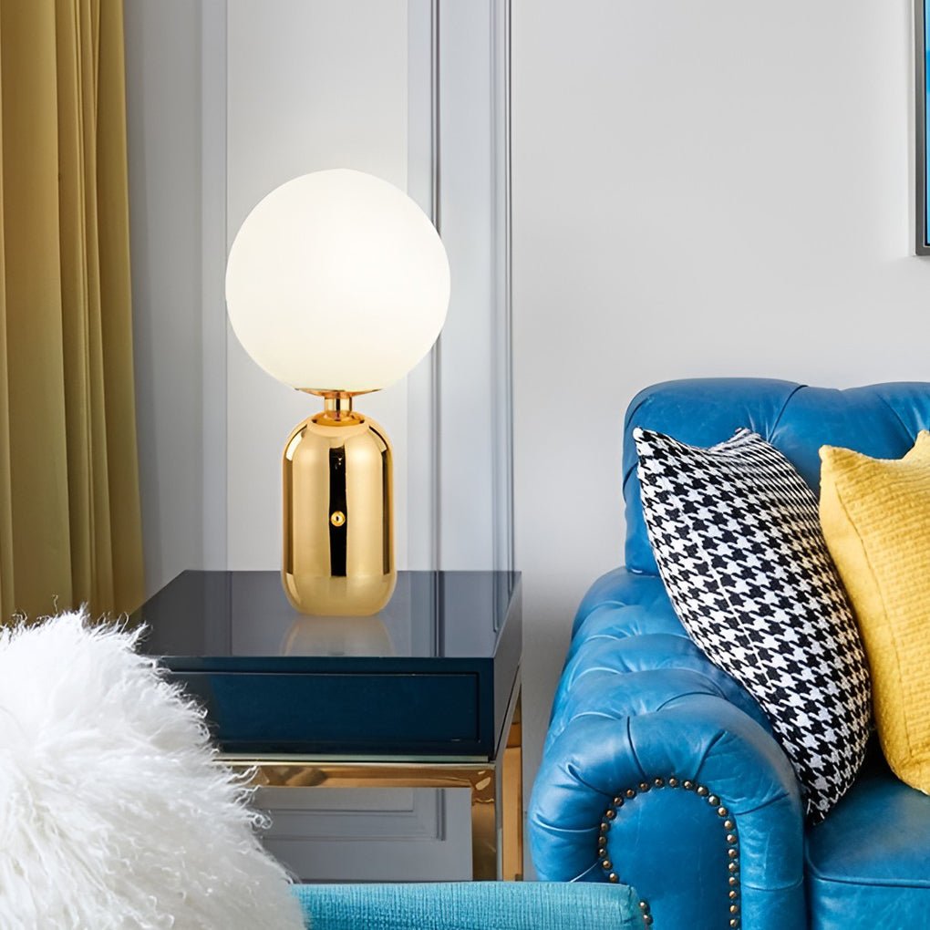 Selene Glass Globe Table Lamp (14"–19") - LivingLX
